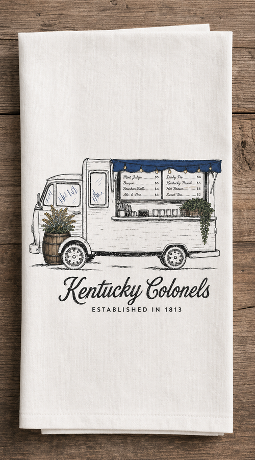 Colonels Food Truck Tea Towel