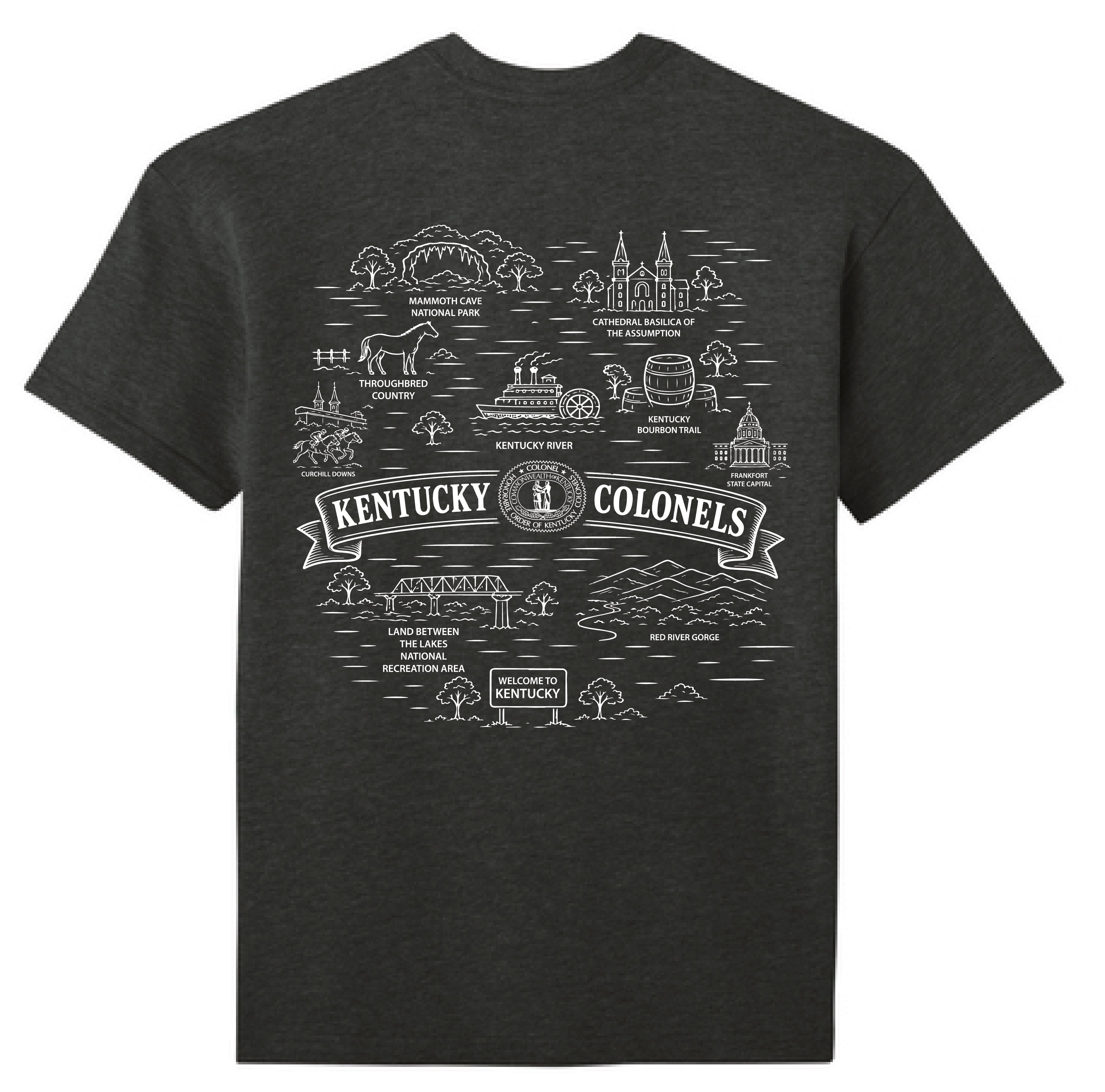 Kentucky Map Personalized Tee