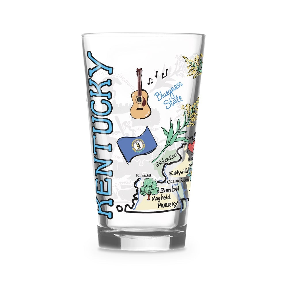 Kentucky 16oz Glass