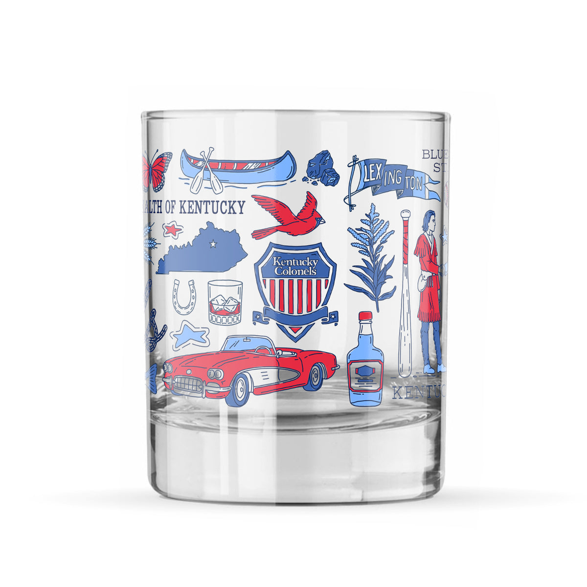 Kentucky Colonels Whimsy Rocks Glass
