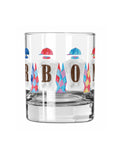 Bourbon Jockey Silks Rocks Glass