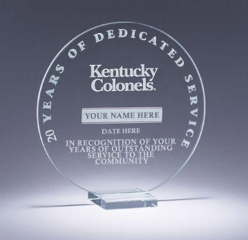 20 Year Recognition Award