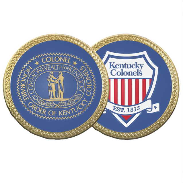 Kentucky Colonels American Collectible Challenge Coin