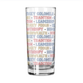 Kentucky Colonels Word Art High Ball Glass