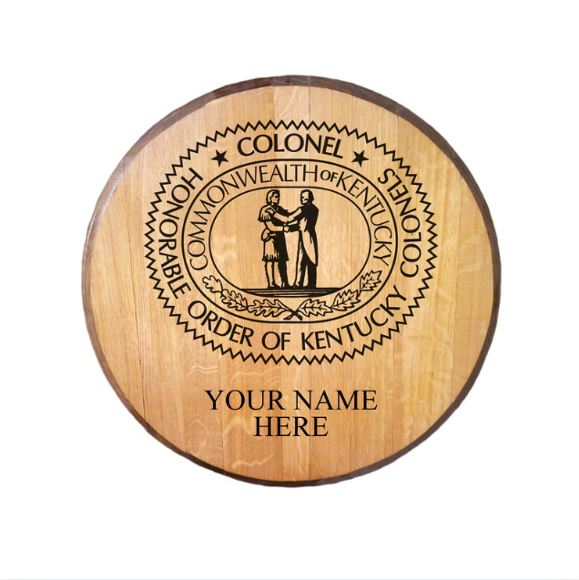 Seal Logo Personalized Etched Barrel Head