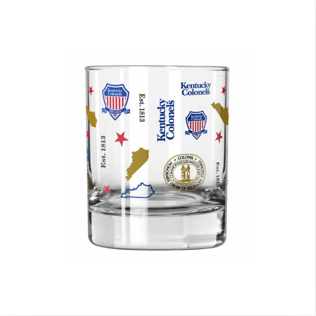 Step & Repeat Rocks Glass