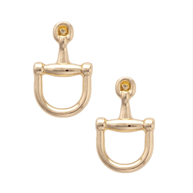 Wild Again Cinnamon Horsebit Earrings
