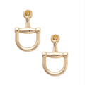 Wild Again Cinnamon Horsebit Earrings