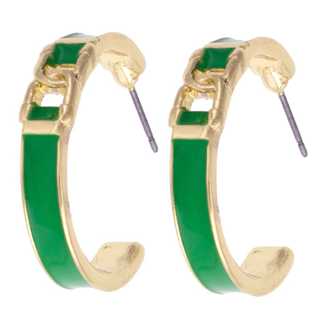 Wild Again Lyra Linked Hoop Earrings