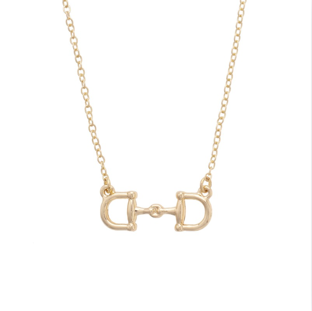 Wild Again Roux Horsebit Necklace