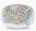 America Map Platter