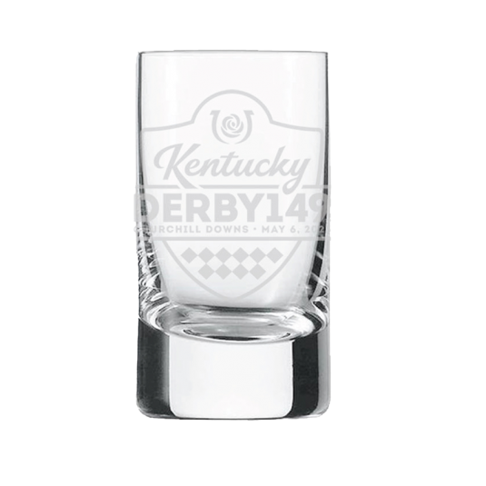 KY Derby 149 Satin Etch Shot Glass