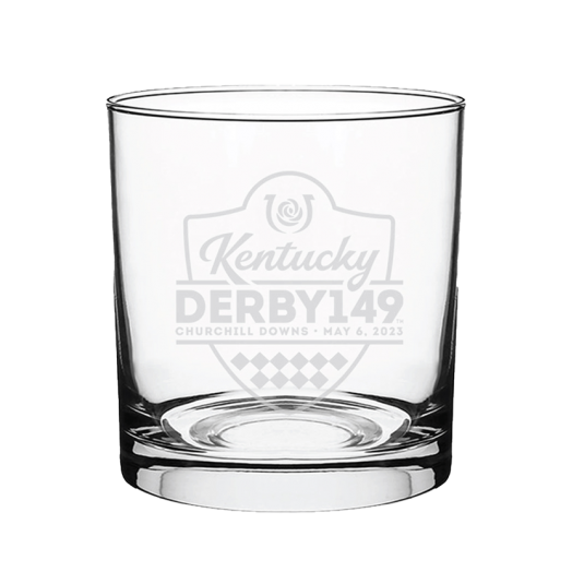 KY Derby 149 Satin Etch Rocks Glass